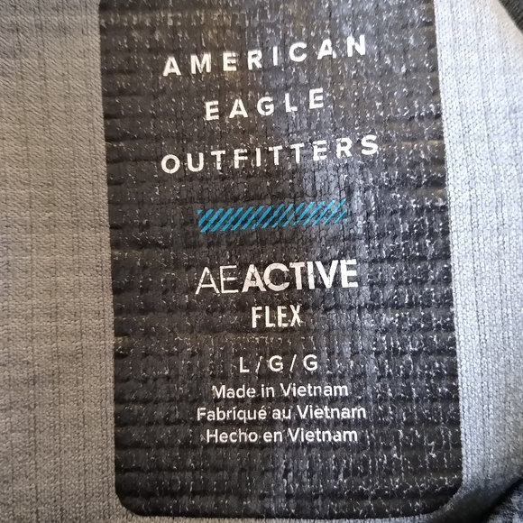 NWOTS AE Active FLEX Thermal Waffle Pullover Hoodie Gray Large American Eagle - Picture 9 of 12